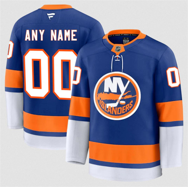 Men's New York Islanders Active Player Custom Royal 2024-25 Home Stitched Hockey Jersey